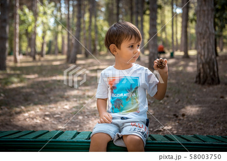 A young boy in central park of Moldova A young boy in central park of Moldova 58003750