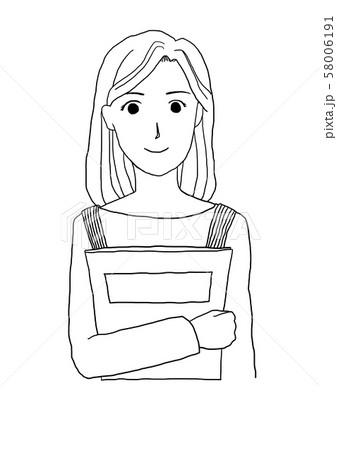 メニューを持つ女性 58006191
