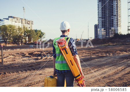 Surveyor engineer or worker 58006585