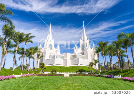 The San Diego California Mormon Temple. 58007020