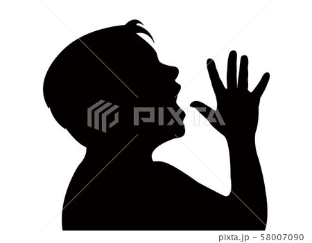 a woman speaker head silhouette vector 58007090