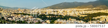 View of Athens from Filopappou Hill, Greece View of Athens from Filopappou Hill, Greece 58007537
