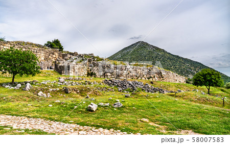 The Mycenae archaeological site in Greece 58007583