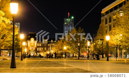 東京駅・ライトアップ 58008071