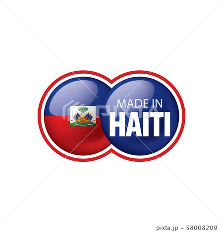 Haiti flag, vector illustration on a white background 58008209