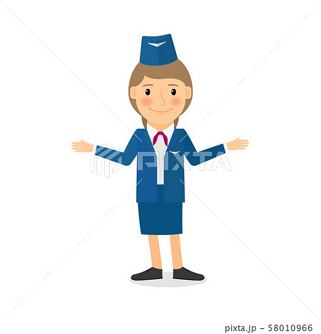 Stewardess vector character Stewardess vector character 58010966