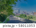 【仙台市】広瀬川から望む仙台市中心部 58011053