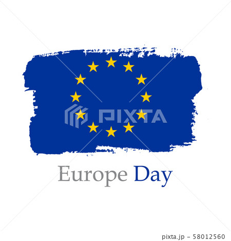 Hand draw Europe flag on ink. Vector Hand draw Europe flag on ink. Vector 58012560
