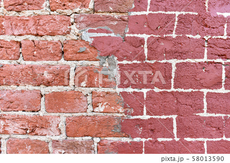 Fragment of the restoration of the old red brick Fragment of the restoration of the old red brick 58013590