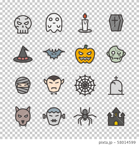 ハロウィン アイコン 58014599