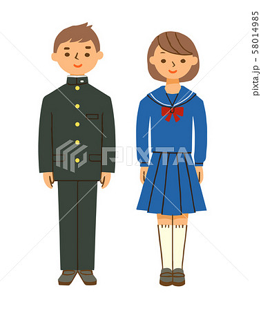 学生服　詰襟とセーラー服 58014985