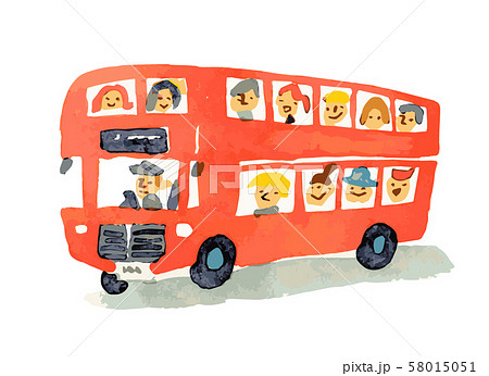 Red Double Decker Bus Stock Illustration