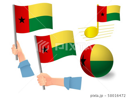 Guinea-Bissau flag icon set Guinea-Bissau flag icon set 58016472