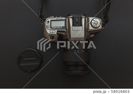 Photographer workplace with dslr camera system on Photographer workplace with dslr camera system on 58016803