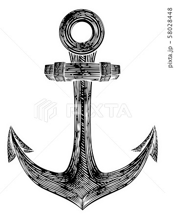 Anchor from Boat or Ship Tattoo Drawing 58028448