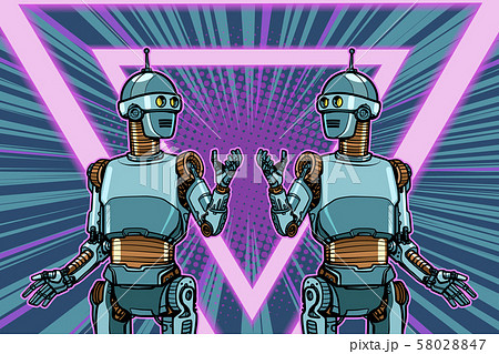 robot Cyber Monday advertising poster 58028847