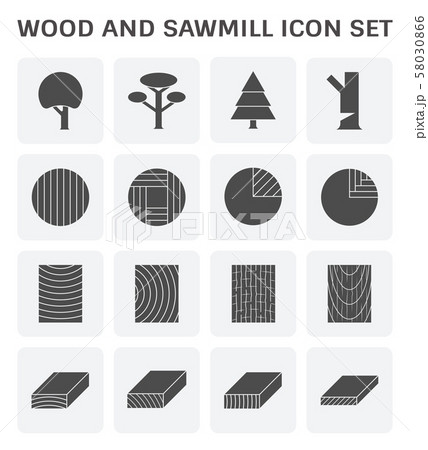 Wood sawmill icon 58030866