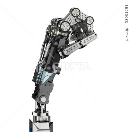 Robotic hand isolated Robotic hand isolated 58031291