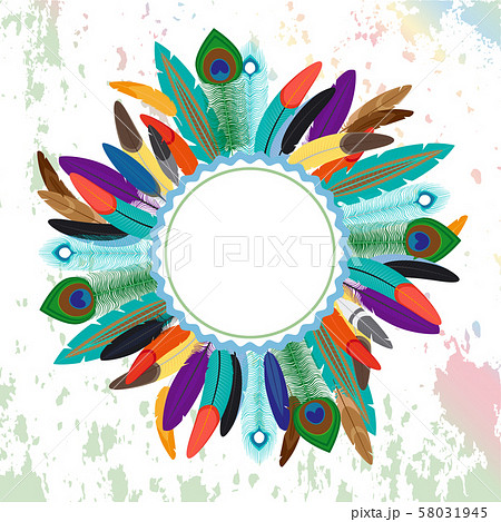 Feather on grunge background Feather on grunge background 58031945