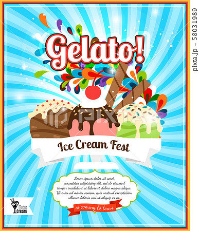 Ice cream fest poster 58031989
