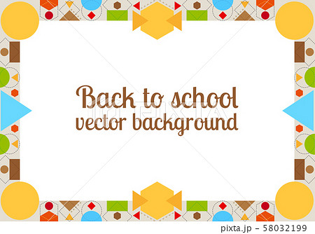 Back to school background with frame 58032199