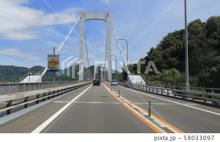 瀬戸内しまなみ海道上り線、大島大橋 瀬戸内しまなみ海道上り線、大島大橋 58033097
