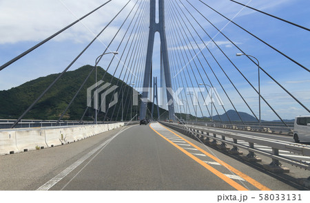 瀬戸内しまなみ海道上り線、多々羅大橋 瀬戸内しまなみ海道上り線、多々羅大橋 58033131