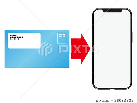 ご請求明細書とスマートフォン 58033805