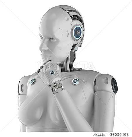Female cyborg or robot analyze Female cyborg or robot analyze 58036498