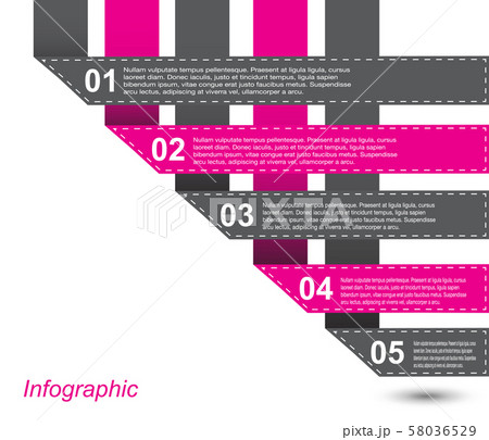 Info-graphic design template.  58036529