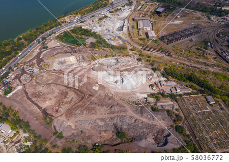 top view of the factory grounds 58036772