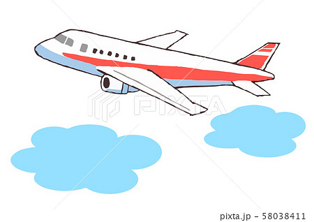 飛行機と雲 飛行機と雲 58038411