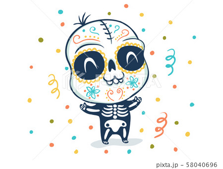 Dia de los Muertos skull 58040696