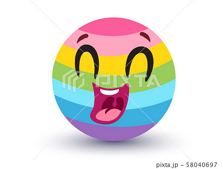 Vector rainbow emoji 58040697
