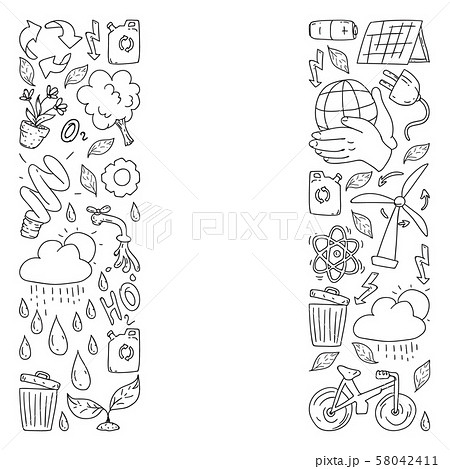 Vector Logo Design And Badge In Trendy Drawing のイラスト素材
