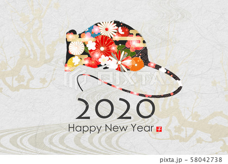 2020年子年年賀状 58042738