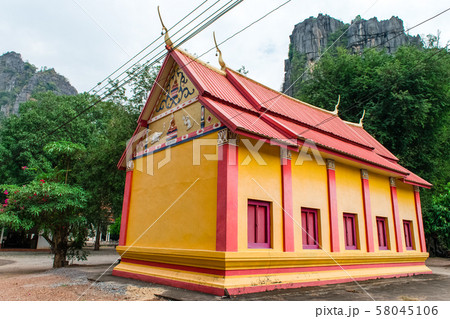 Thai temple beside the mountain Thai temple beside the mountain 58045106