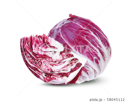Radicchio isolated on white background Radicchio isolated on white background 58045112