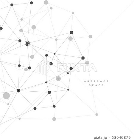 Connection science molecule background with network lines and dots Connection science molecule background with network lines and dots 58046879