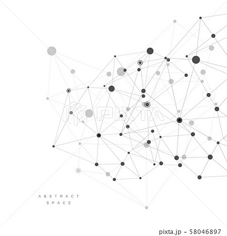 Structure molecule and communication connect lines background 58046897