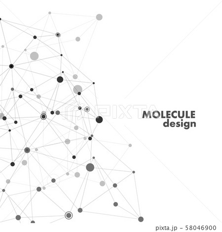 Structure molecule and communication connect lines background 58046900
