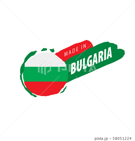 Bulgaria flag, vector illustration on a white background 58051224