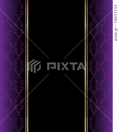 Elegant wallpaper with golden fine decoration Elegant wallpaper with golden fine decoration 58055154