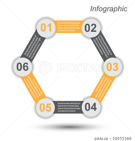 Info-graphic design template. 58055566
