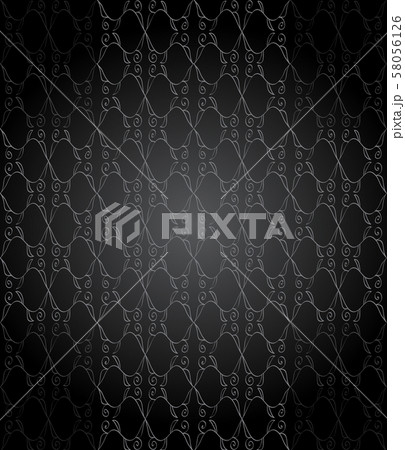 Seamless vintage wallpaper with dark color tones. 58056126