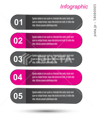 Info-graphic design template.  58060005