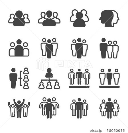 people and group icon set people and group icon set 58060056