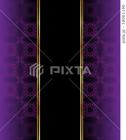 Elegant wallpaper with golden fine decoration Elegant wallpaper with golden fine decoration 58061190