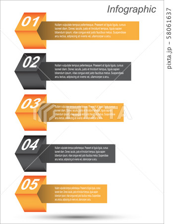 Info-graphic design template. Info-graphic design template. 58061637