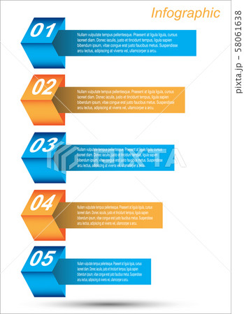 Info-graphic design template.  58061638